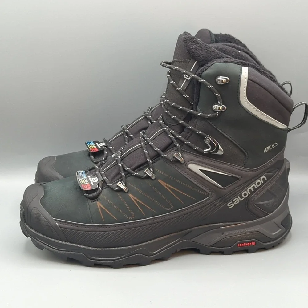Salomon X Ultra Winter CS WP Boots Mens Size US 9 Black New Without Box